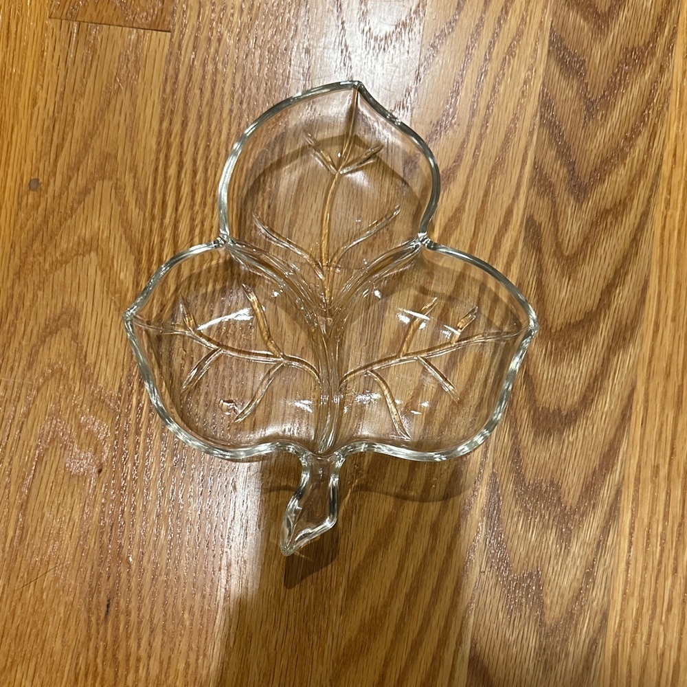 Stanley Clear Glass Clover Dish